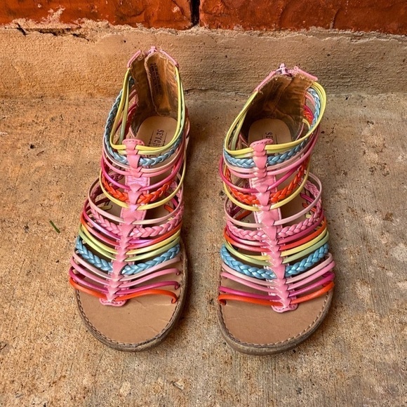Seychelles Toddler Girls 2 Rainbow Strappy Sandals - Picture 2 of 5
